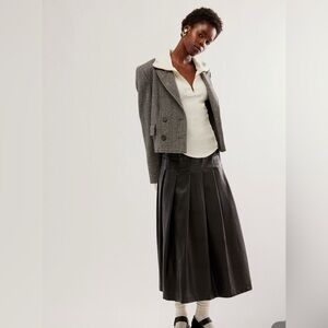 Free People Veronica Vegan Midi Skirt